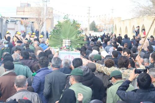 تشییع شهید گم نام در آوه انجام شد