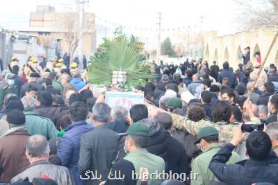 تشییع شهید گم نام در آوه انجام شد