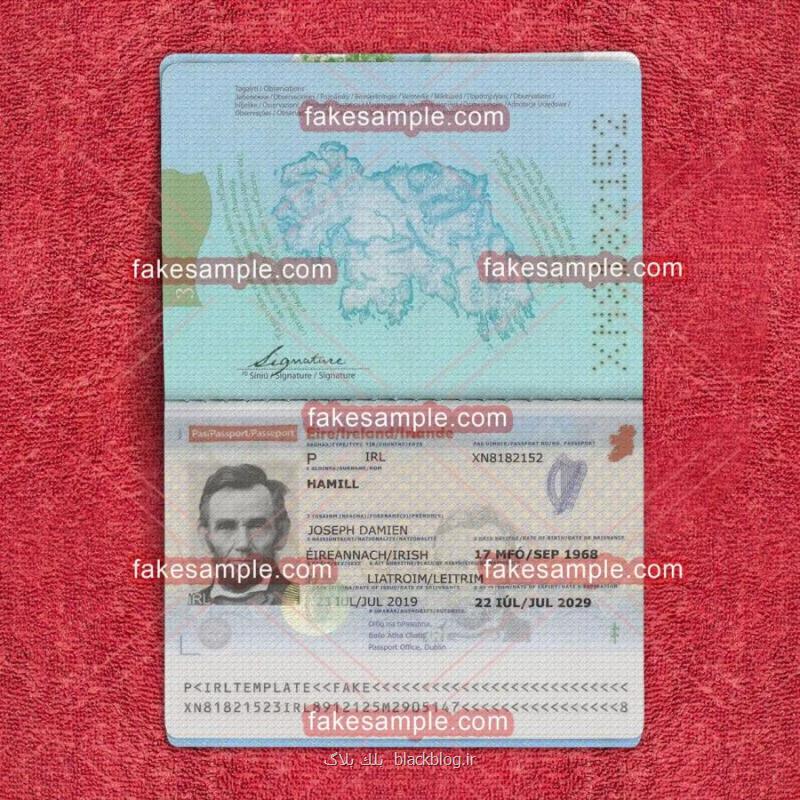 Philippines Passport Fake Template