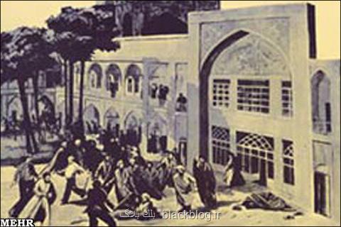 از دل مدرسه ی فیضیه خون می ریزد